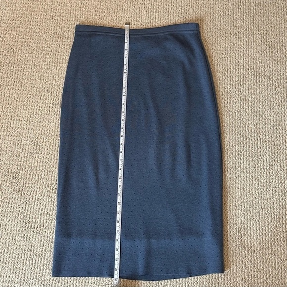 Anna Rachele Italian Virgin Merino Wool Skirt Sweater Set Fur Trim Size Medium - Picture 14 of 16